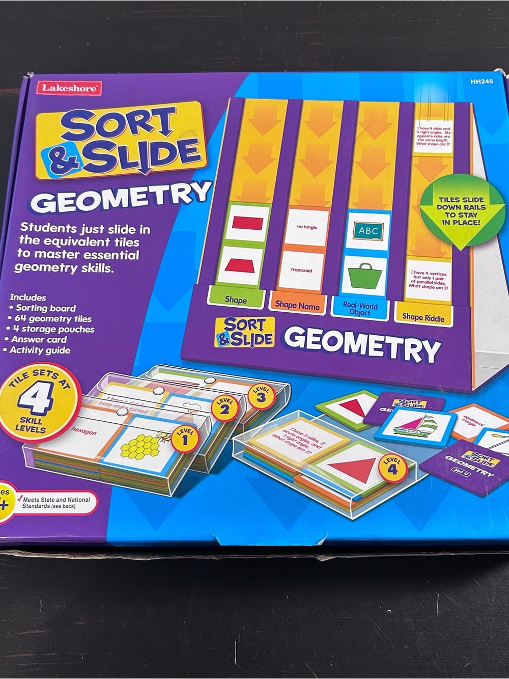 Lakeshore Sort & Slide Geometry Math Center Complete HH245 Homeschool Classroom
